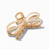 Iridescent Gold Bow Hair Claw