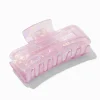 Iridescent Pink Rectangular Hair Claw