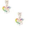 Iridescent Rainbow Unicorn Clip-On Earrings