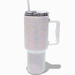 Iridescent Studded Stainless Steel Handled Tumbler
