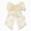 Ivory Chiffon Butterfly Hair Bow Clip
