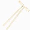 Ivory Extra Long Hair Bow Clip