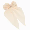 Ivory Long Tail Hair Bow Clip