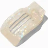 Ivory Marble Yoga Hair Claw