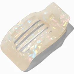Ivory Marble Yoga Hair Claw