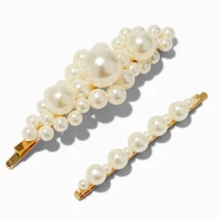 Ivory Pearl Hair Pins - 2 Pack