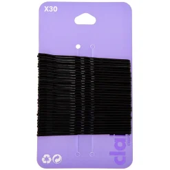Large Bobby Pins - Black, 30 Pack