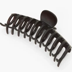 Large Matte Black Hair Claw