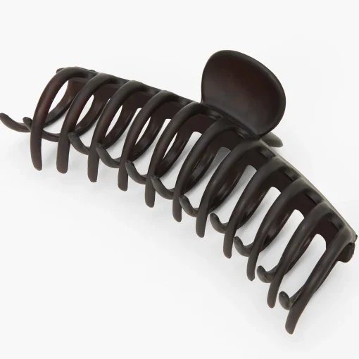 Large Matte Black Hair Claw