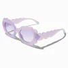 Lavender Puffy Scalloped Sunglasses