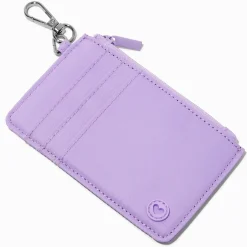 Lavender Purple Nylon Credit Card Case