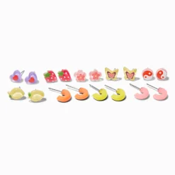 Lemon Yin Yang Earrings Set - 9 Pack