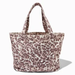 Leopard Print Oversized Tote Bag