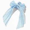 Light Blue Organza Bow Hair Claw