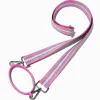 Light Pink & White Striped Crossbody Water Bottle Strap