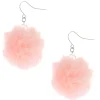 Light Pink Pom Pom 1.5" Drop Earrings