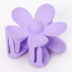 Lilac Matte Flower Hair Claw
