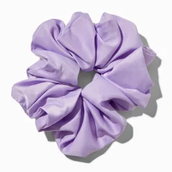Lilac Satin Hair Scrunchie