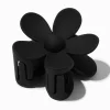 Matte Black Medium Flower Hair Claw