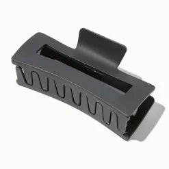 Matte Black Rectangular Hair Claw
