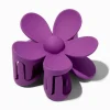Matte Orchid Flower Medium Hair Claw