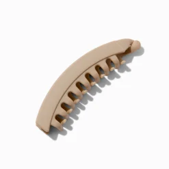 Matte Taupe Banana Hair Claw