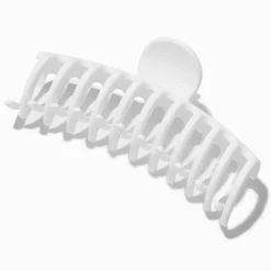 Matte White Large Hair Claw