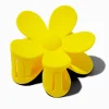 Matte Yellow Flower Medium Hair Claw
