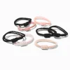 Mauve Athletic Knit Hair Ties - 8 Pack