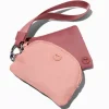 Mauve Nylon Coin Purse Set - 2 Pack