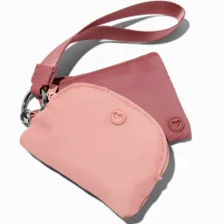 Mauve Nylon Coin Purse Set - 2 Pack