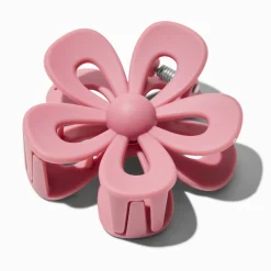 Mauve Open Flower Hair Claw