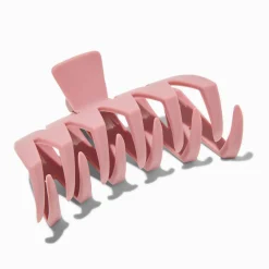 Mauve Pink Zig Zag Hair Claw