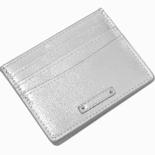 Metallic Silver Credit Card Case