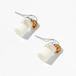 Milk & Cookies 1" Drop Earrings