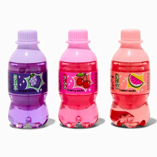 Mini Soda Bottle Lip Balm Set - 3 Pack