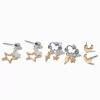 Mixed Metal Celestial Earring Set - 3 Pack
