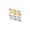 Mixed Metal Earring Back Replacements - 12 Pack