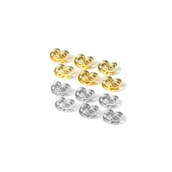 Mixed Metal Earring Back Replacements - 12 Pack