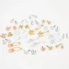 Mixed Metal Springtime Earrings Set - 20 Pack