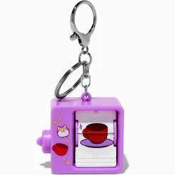 Moving Book Wind-Up Keychain
