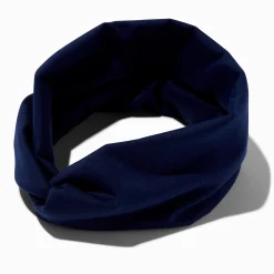 Navy Knotted Headwrap