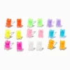 Neon Glow in the Dark Gummy Bears® Stud Earrings - 9 Pack