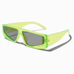 Neon Green Racer Sunglasses