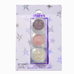 Nude Loose Body Glitter Stack - 3 Pack