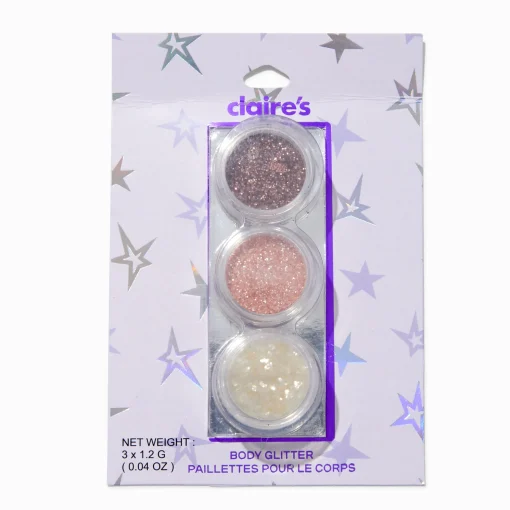 Nude Loose Body Glitter Stack - 3 Pack