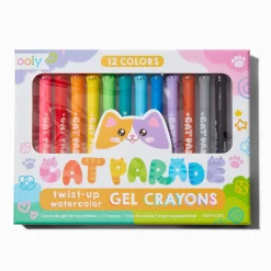 ooly® Cat Parade Twist-Up Watercolor Gel Crayons - 12 Pack