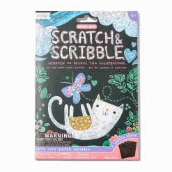 ooly® Cutie Cats Scratch & Scribble Mini Kit