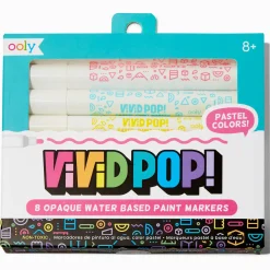 ooly® Vivid Pop! Opaque Water-Based Paint Markers - 8 Pack
