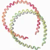 Orange & Green Zig Zag Headbands - 2 Pack